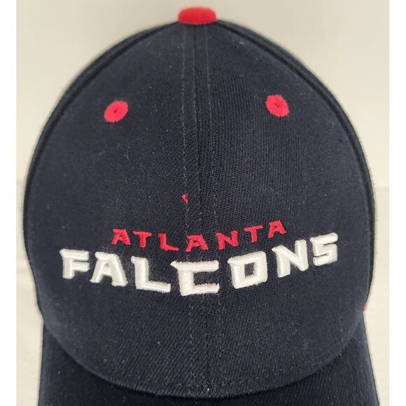 NFL Team Apparel Hat Atlanta Falcons Adult Size Black Fitted Cap Spell Out‎ - Picture 5 of 14